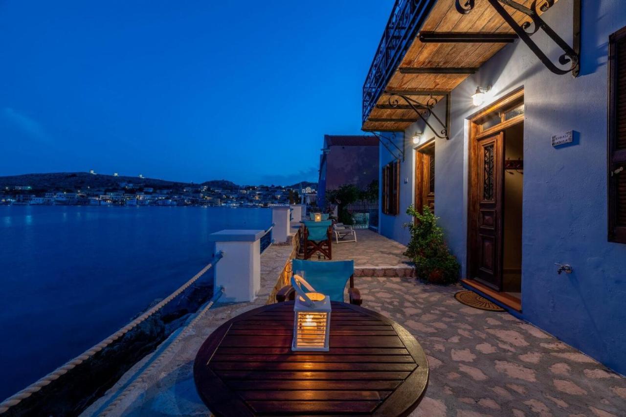 Villa Leleka Chalki Town Bagian luar foto